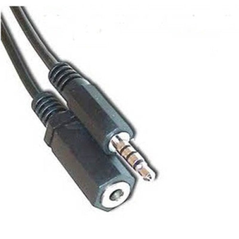 44-462 – AUDIO VIDEO CABLE 3.5MM 4CPL/JK 12FT BLACK