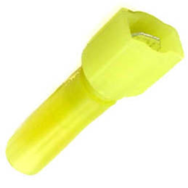65755 – QUICK CONN MALE YEL 0.250IN 12-10AWG 6.4X0.8MM HEAT SHRINK
