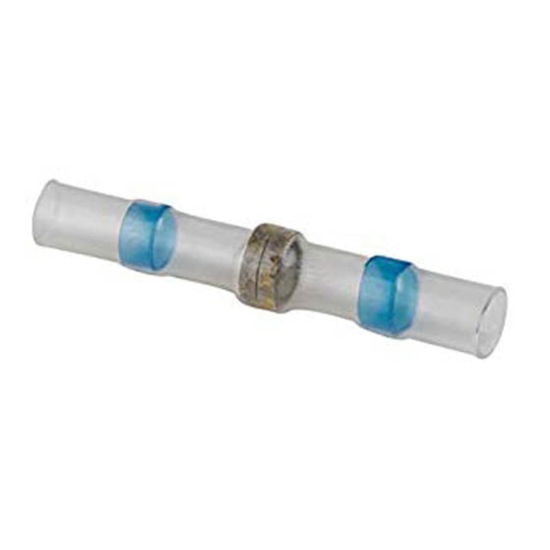 76-HISBC16 – BUTT CONN HEAT SHRINK 16-14AWG W/SOLDER RING BLUE (10 pcs/pkg)