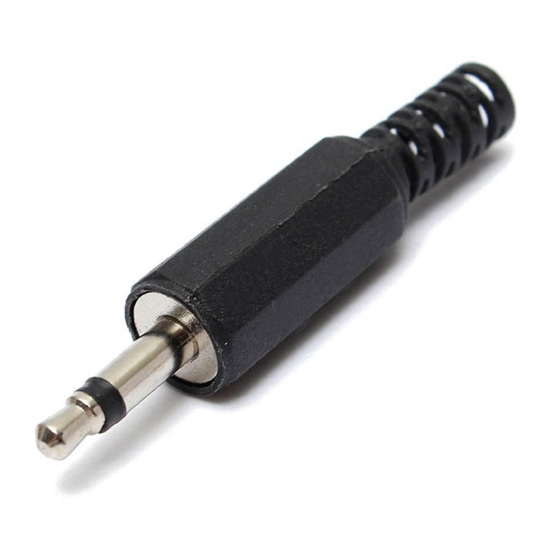 CA110 – AUDIO PL 3.5 MONO PLAST BLK SR  (2 pcs/pkg)