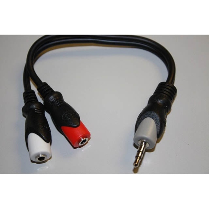 CA75 – AUDIO CABLE 3.5 STEREO PL-JKX2 6IN