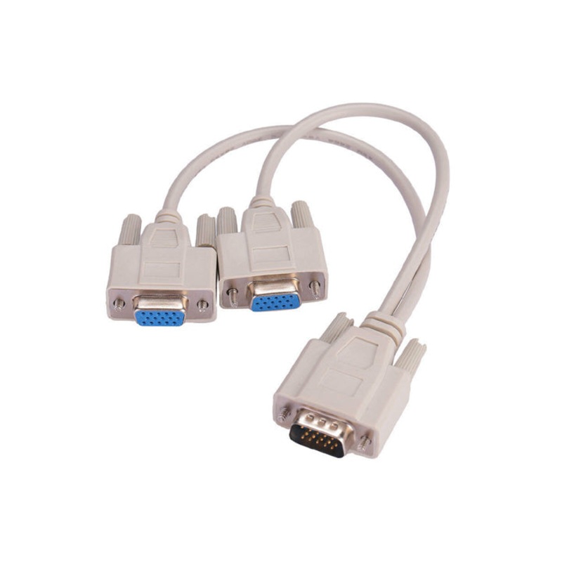 M8541-115MFFY – VGA EXT CABLE DBHD15M/HD15FX2 BEIGE 1FT