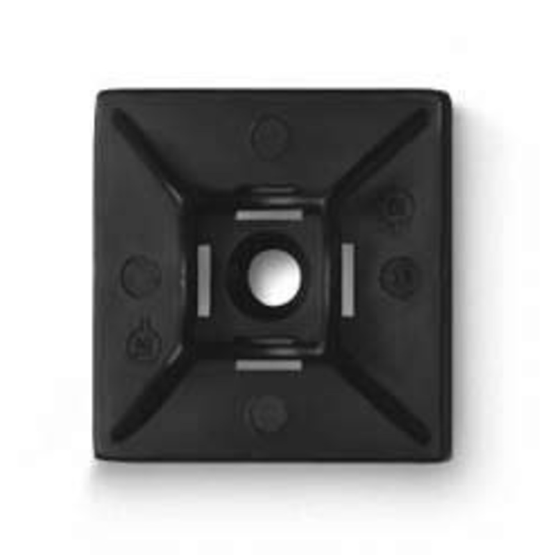 01556 – CABLE TIE MOUNT BLK 25X25MM ADHESIVE (25 pcs/pkg)