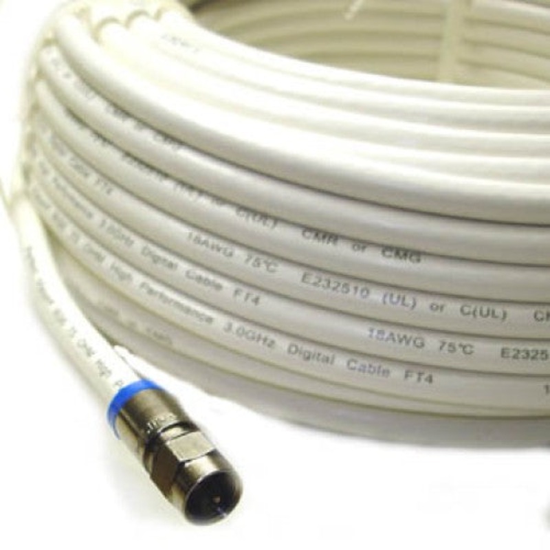 02162 – VIDEO CABLE RG6U F M/M 50FT WHT