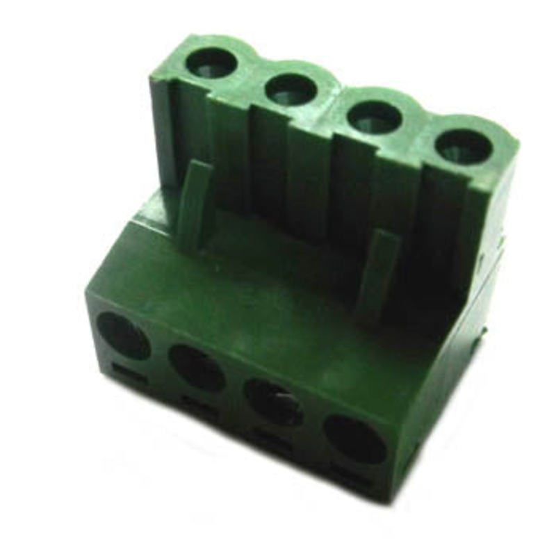 13-2604 – TERM BLOCK 4P FEM PLUG RA 5.08MM 22-12AWG 15A/3V 1MM WIDE
