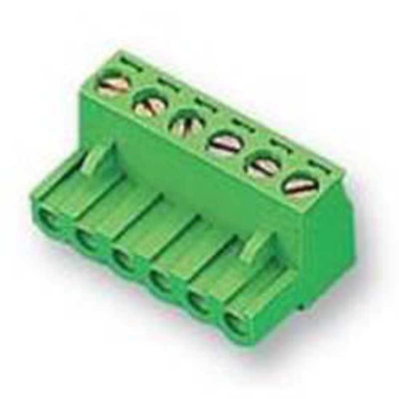 13-2606 – TERM BLOCK 6P FEM PLUG RA 5.08MM 22-12AWG 15A/300V 10MM WIDE