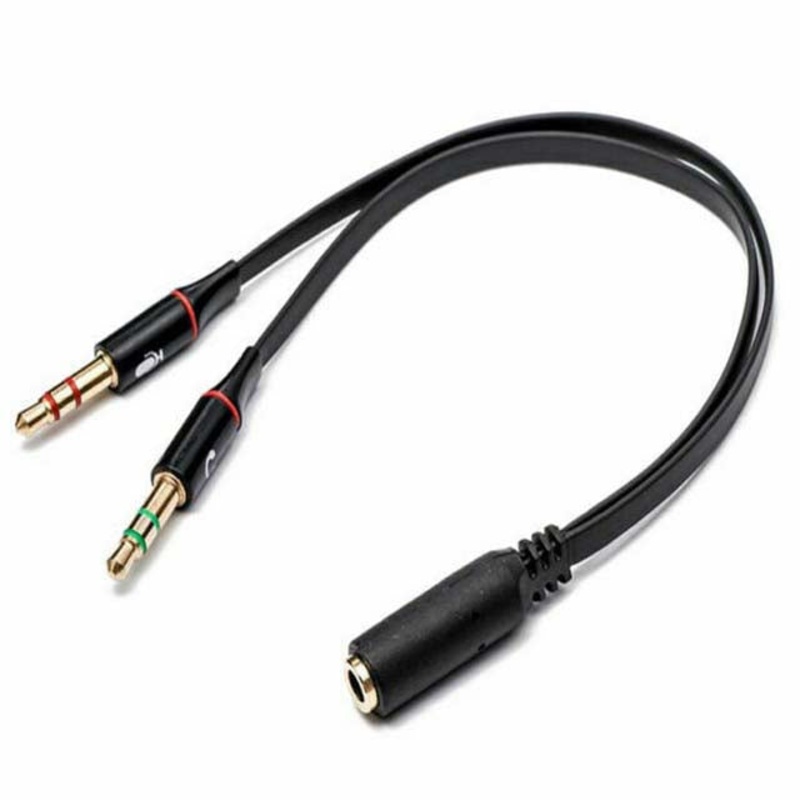 131906-00 – AUDIO CABLE 3.5MM 4CJK-2X3CPL 6FT BLK COMBINES MIC AND AUDIO
