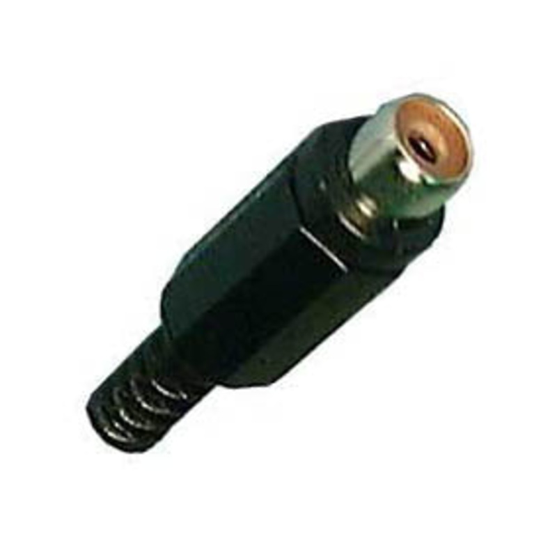 AC1018B – RCA JACK INLINE SOL PLASTIC BLACK TIN (2 pcs/pkg)