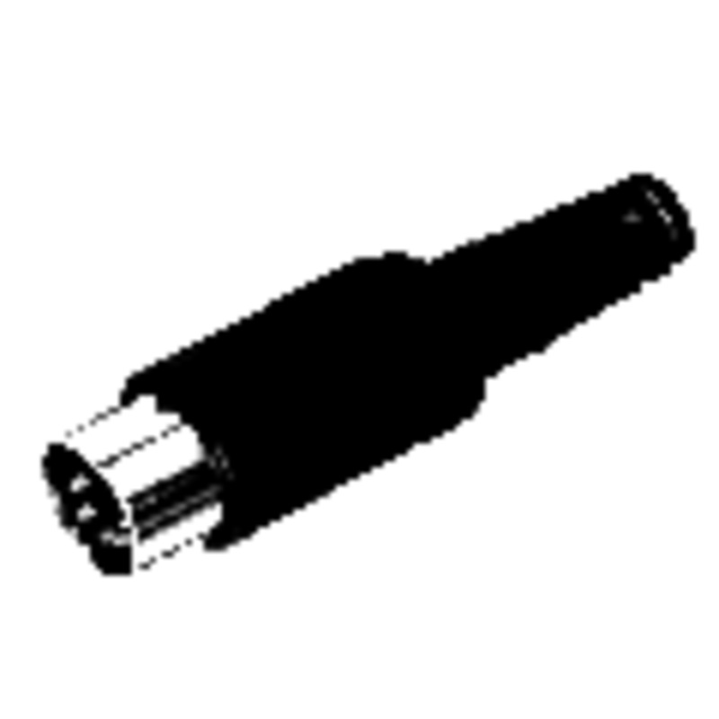 ETA1 – DIN PLUG 3POS INLINE PLASTIC BLK