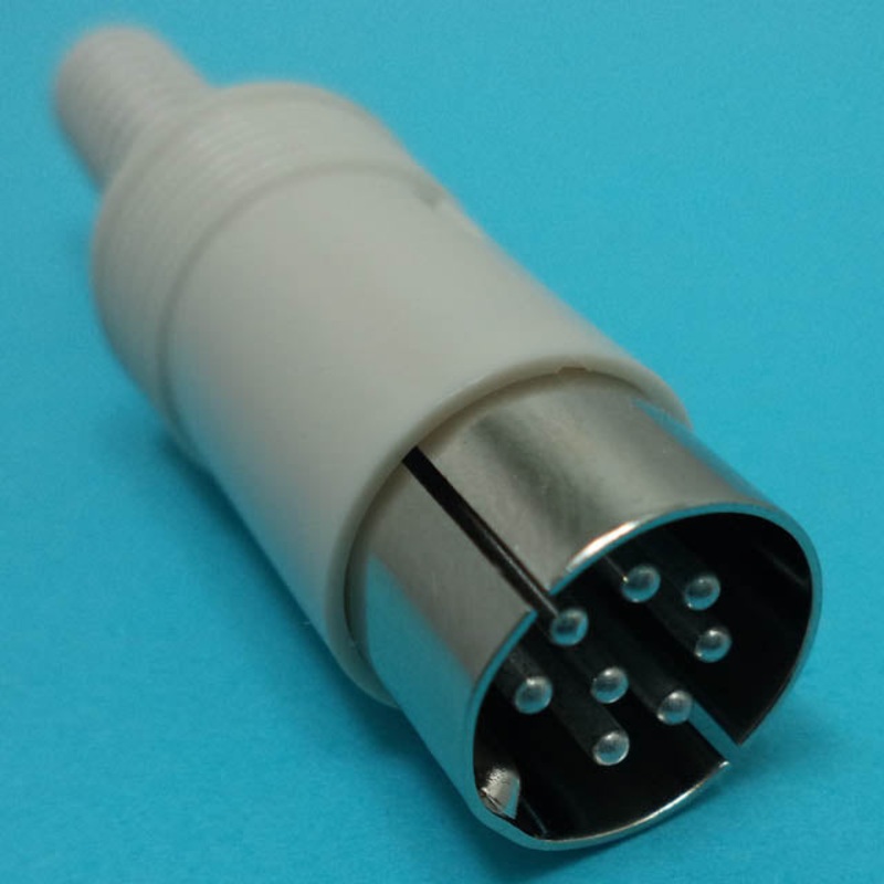 ETA11 – DIN PLUG 8POS INLINE PLASTIC