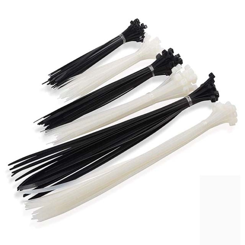 KBG-2708 – CABLE TIES ASSORTED SIZES AND COLORS 150PC/BAG