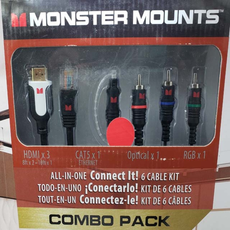 MCB06CB00 – HDTV KIT WITH 4 TYPE OF CABLES HDMIX3 CAT5X1 OPTICALX1 RGBX1