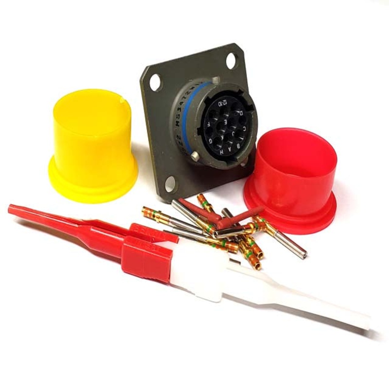 MS3472W12-10S – MIL SPEC CIRCULAR JACK 10S  CHMT
