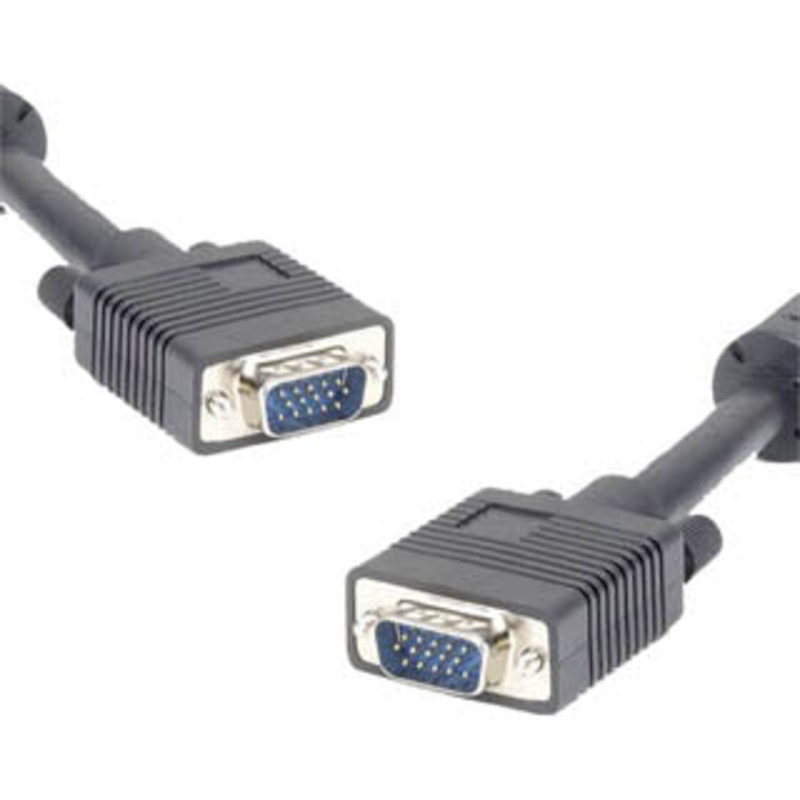 01138 – VGA CABLE DBHD15M/M 50FT BLACK WITH FERRITE CORE