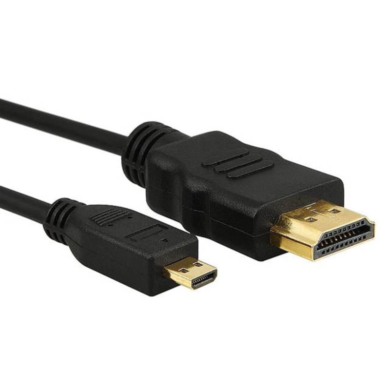 02001 – HDMI TO MICRO D TYPE HDMI CABLE 6ft 1.4v