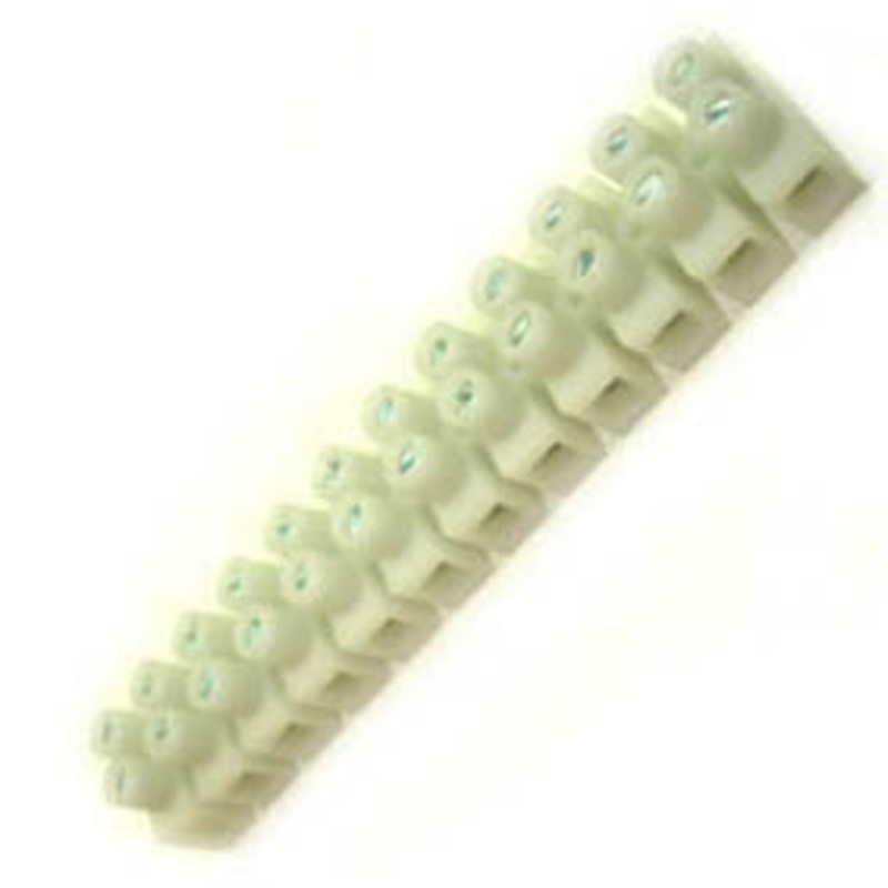 13-1208B – TERM BLOCK 12P FLEX DUAL ROW 8MM  (5 pcs/pkg)
