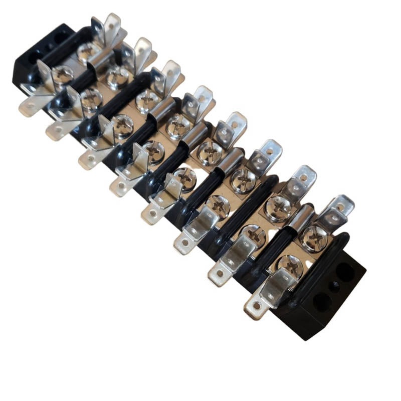 308-74431 – TERM BLOCK 8P FLUSH 2ROW #8-32 22-14AWG 30A/600V 14.3MM PITCH