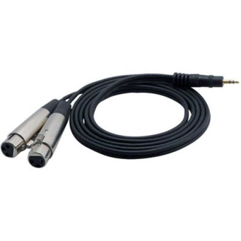 44-185 – XLR CABLE 2X3JK-3.5MM STEREO PL 6FT