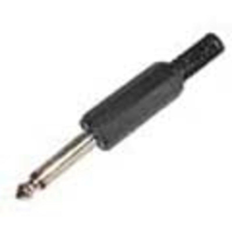 AC 1007 – AUDIO PL 3.5 MONO PLAST BLK SR  (2 pcs/pkg)