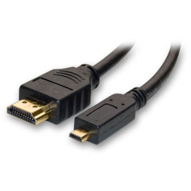 PHAD6 – HDMI TO MICRO D TYPE HDMI CABLE 6FT 1.4V BLK