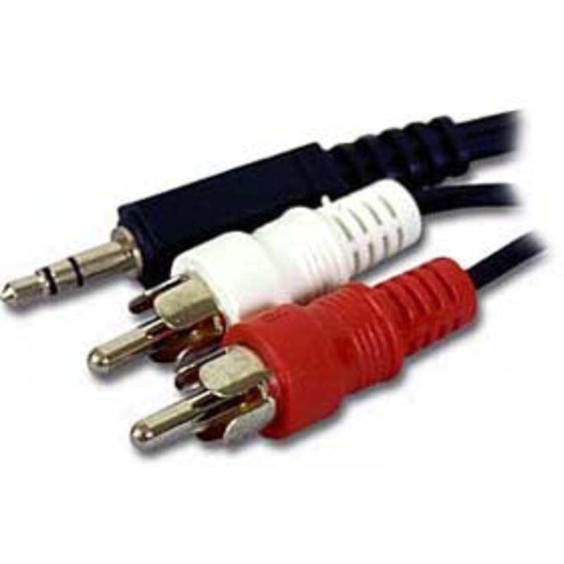 SJM2114/17 – AUDIO CABLE 3.5 STEREO PL-RCAPX2 6FT