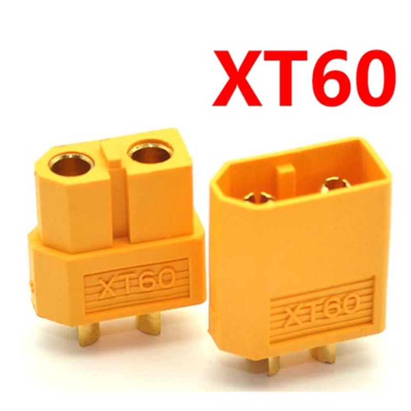 XT60-MALE-FEMALE-SET – CONNECTORS 2PIN XT60 MALE AND FEM SET FOR RC LIPO BATTERIES