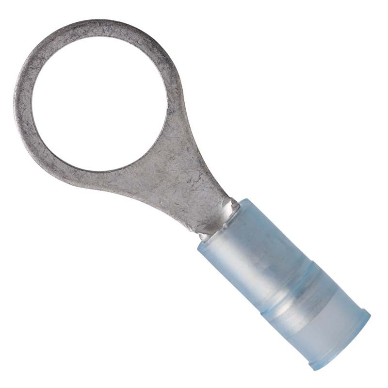 230216 – RING TERM BLU 3/8IN 16-14AWG NYL ID-9.8MM OD-13.6MM DOUBLE CRIMP (5 pcs/pkg)