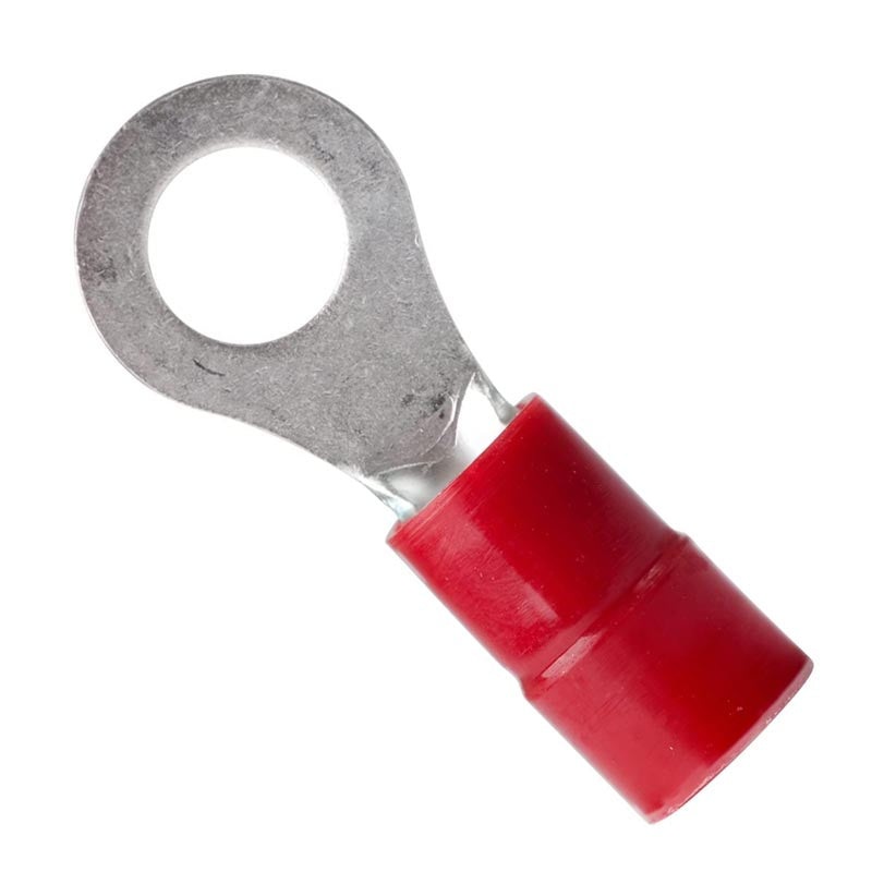 230235 – RING TERM RED 5/16IN 8AWG NYLON ID-7.9MM OD-15MM DOUBLE CRIMP (2 pcs/pkg)