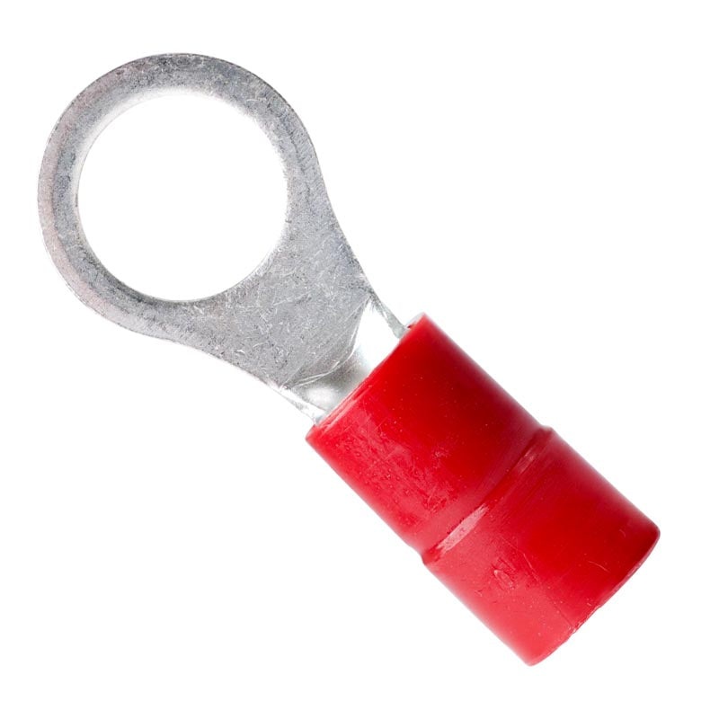 230236 – RING TERM RED 3/8IN 8AWG NYLON ID-9.5MM OD-15MM DOUBLE CRIMP (2 pcs/pkg)