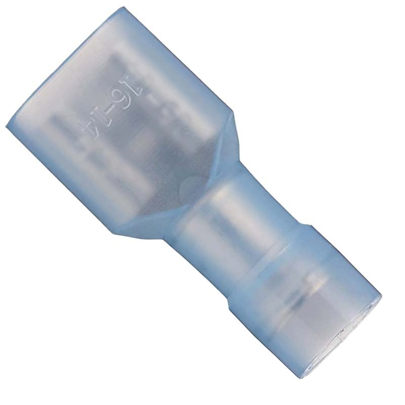 231418 – QUICK CONN FEM BLU 0.250IN NYLON 16-14AWG 6.35X0.8MM FULLY INSU. (4 pcs/pkg)