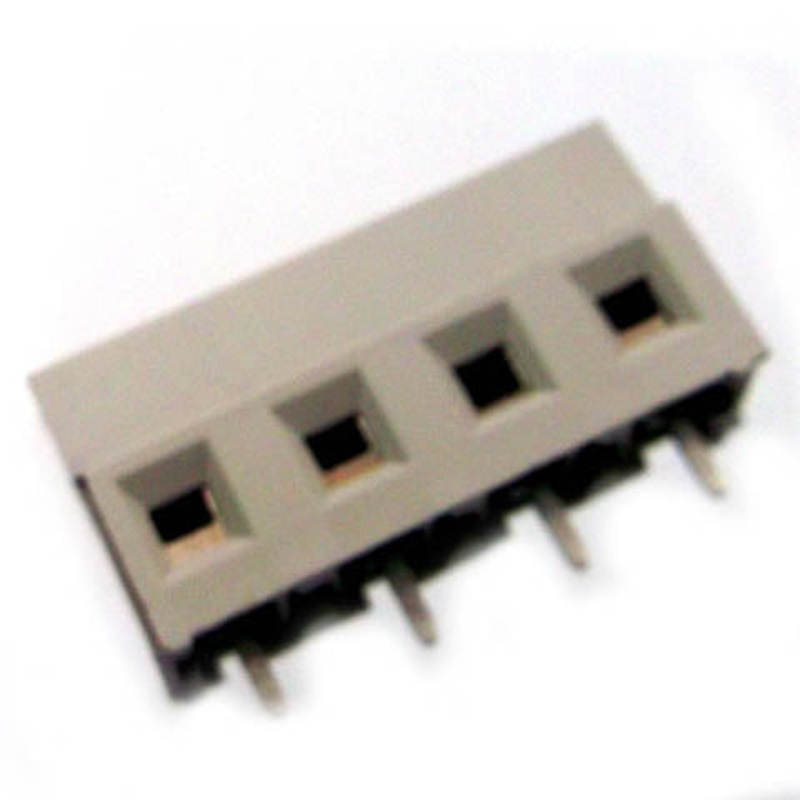 282844-4 – TERM BLOCK 4P PCST 7.5MM 8.9MM WIDE GREY 12-30AWG 15A/300V