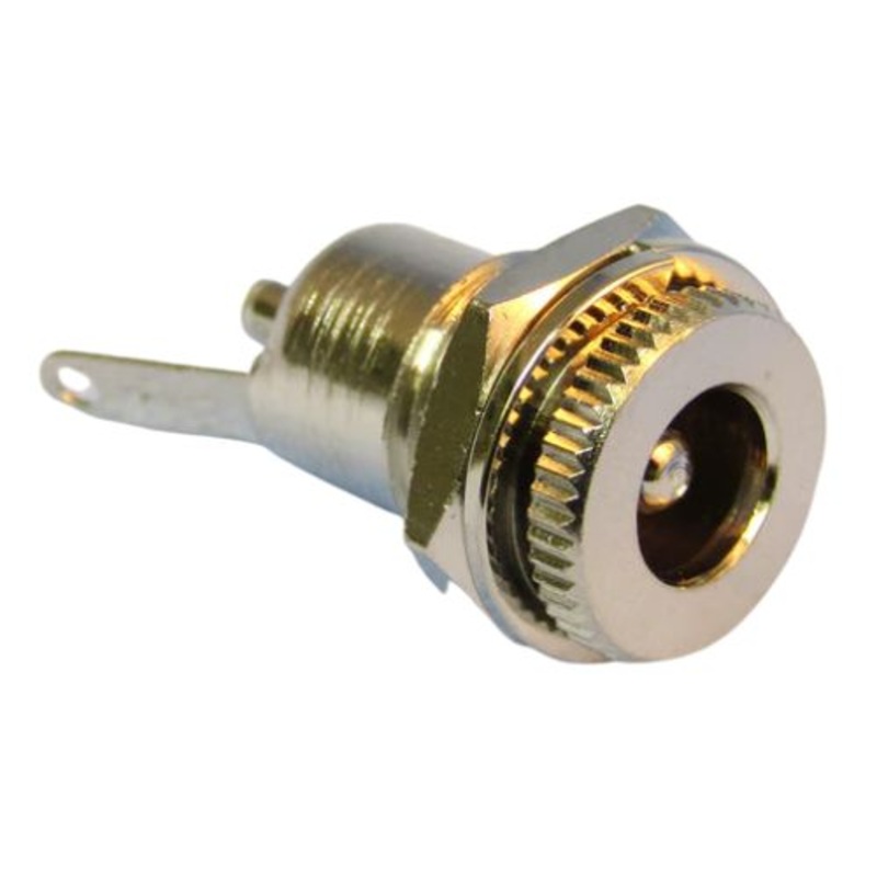 308 – DC POWER JACK 3MM CHMT METAL 11MM MOUNTING HOLE