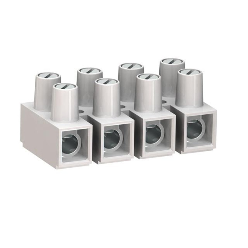327-HDS/04 – TERM BLOCK 4P FLEX DUAL ROW 14.5 MM 80A/300V 14-6AWG 30MM WIDE
