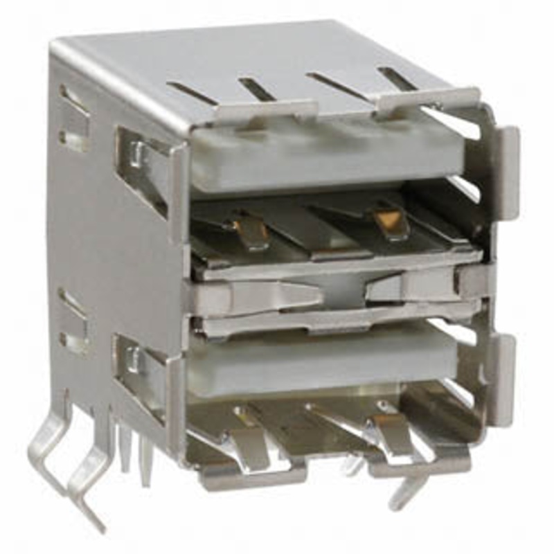 787745-2 – USB CONN A FEM DUAL STACK PCRA SHIELDED
