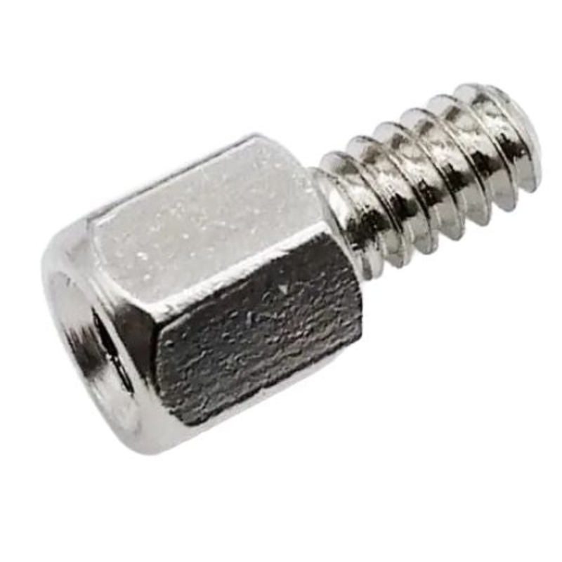 ABA-107L-10 – DB HW JACKSCREW #4-40 12MM METAL MALE-FEMALE COPPER NICKLE PLATED (10 pcs/pkg)