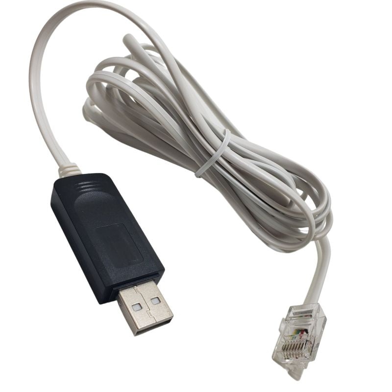 ADN-5989 – USB A MALE TO RJ45 MALE 10FT WHT DATA CABLE FOR MTP 3100