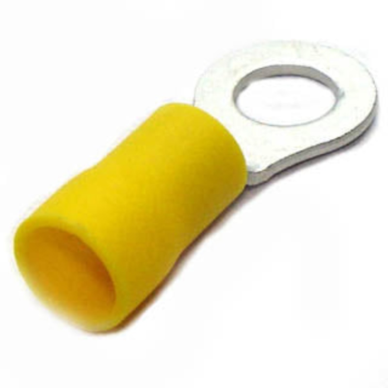 C-240-14X – RING TERM YEL 1/4IN 12-10AWG ID-6.6MM OD-15MM (1000 pcs/pkg)