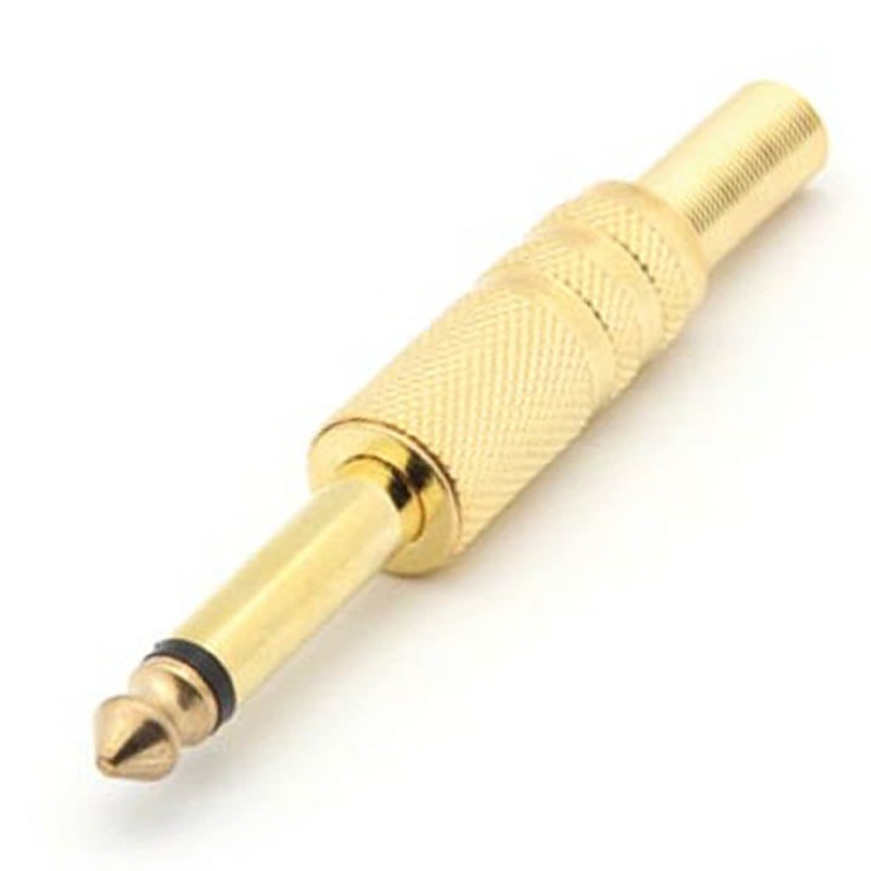 CA023 – AUDIO PL 6.3 MONO IL MET GOLD STRAIN RELIEF