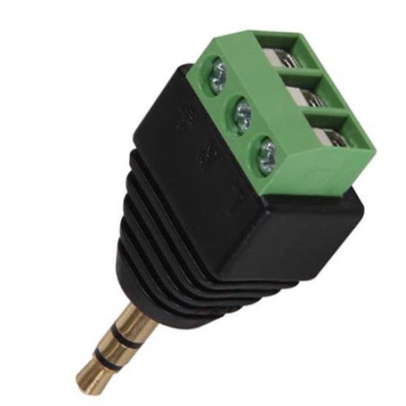 CD023 – AUDIO PL 3.5 STEREO TO 3P SCREW TERMINAL