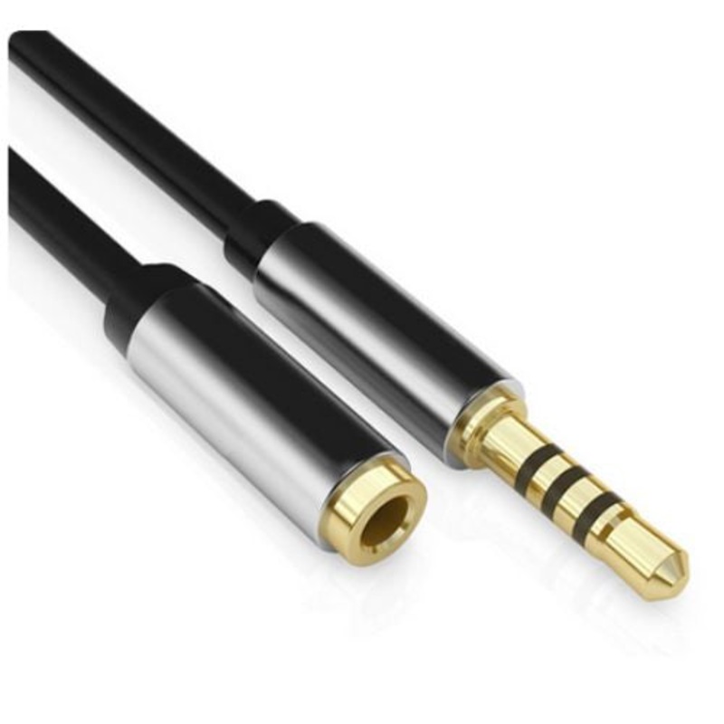 GAY-8113 – AUDIO VIDEO CABLE 3.5MM 4CPL/JK EXTENSION 10FT BLACK