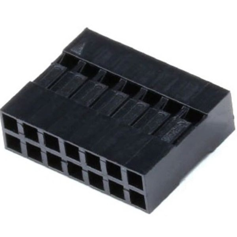 GMQD-5703-2 – DIPSKT 2.5MM 14S HOUS FOR SQ PINS DUAL ROW 2X7S DUPONT CONN (2 pcs/pkg)