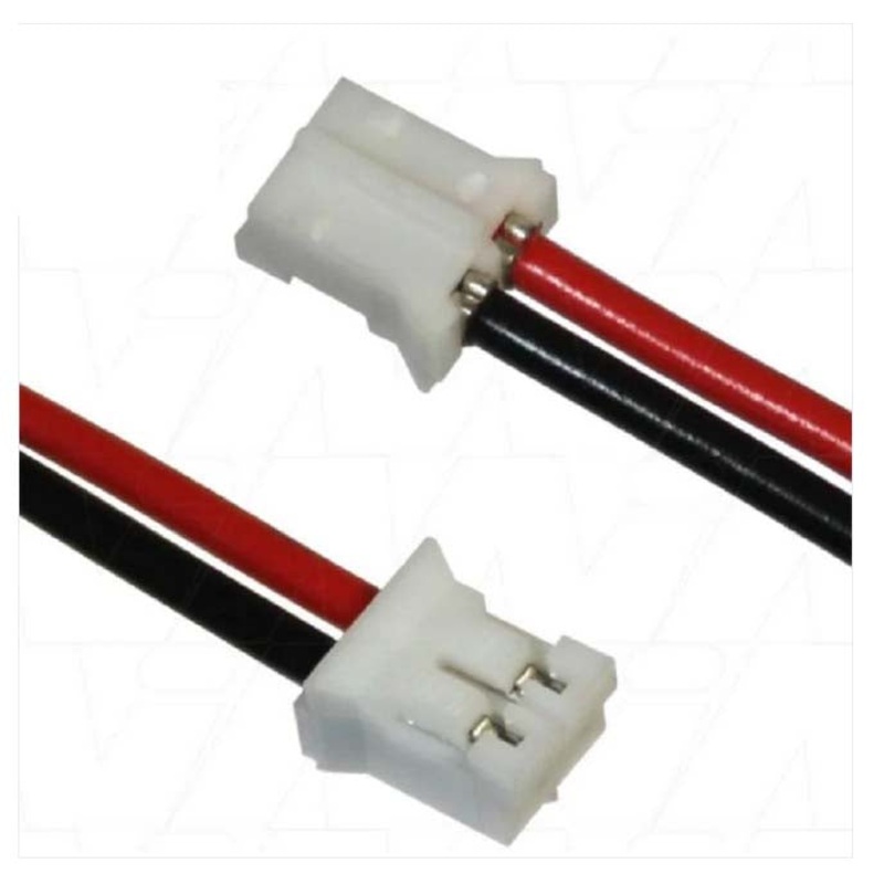 GMYT-2212 – JST PH CONN 2PIN 2MM WITH 15CM RED AND BLK WIRES