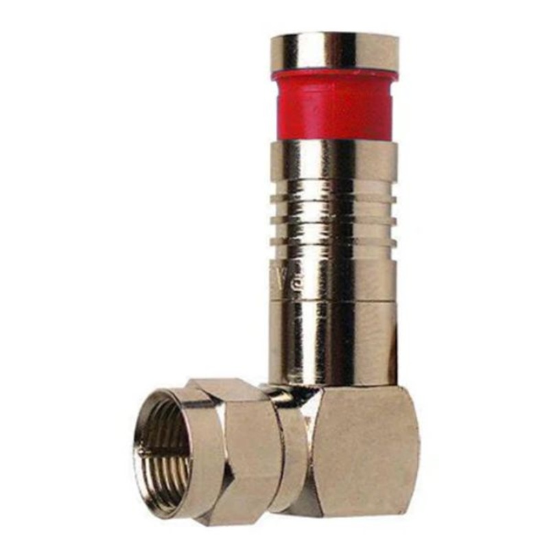 18011RA-BULK – F PLUG RG59 COMPRESSION RIGHT ANGLE RED