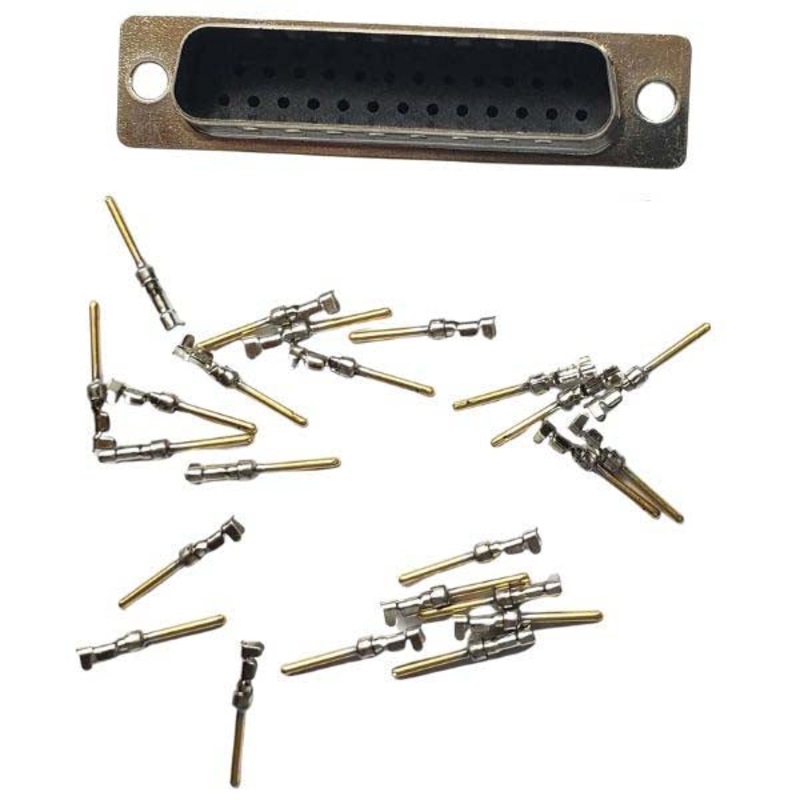 30-212-1 – DB25M CRIMP TIN W/PINS