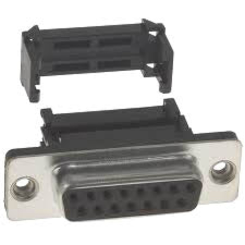 30-721-1 – DB15F IDC PLASTIC MET/LIP BLACK