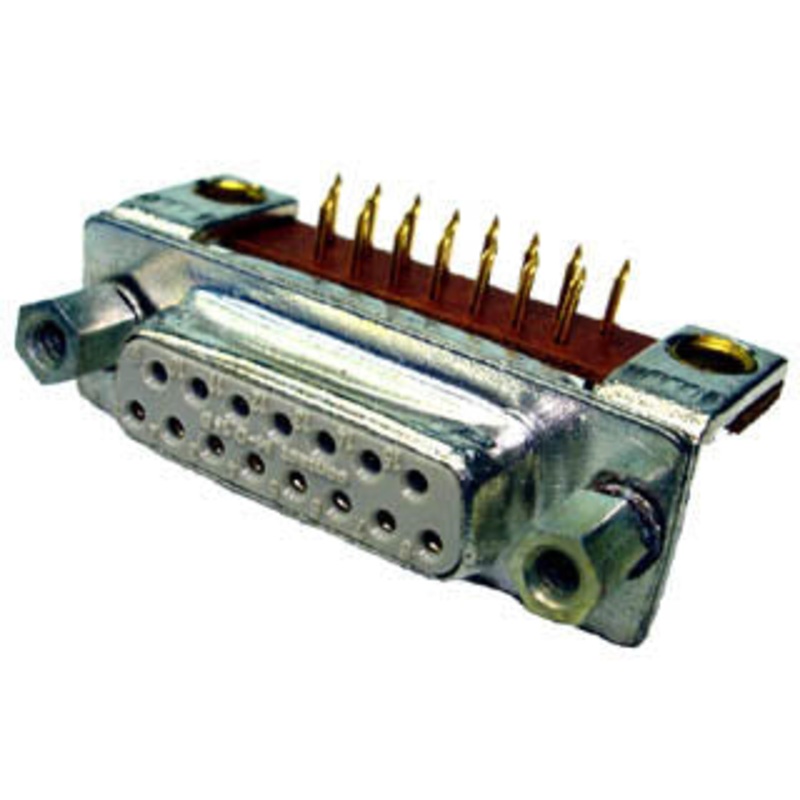 AAE-131-1 – DB15F PCRA TIN SHORT FOOT WITH SPACER