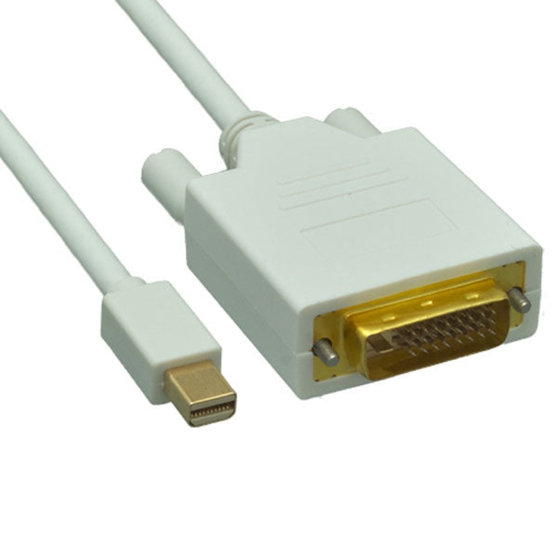 ARWT-4064 – MINI DISPLAYPORT TO DVI M/M 6FT WHITE CABLE