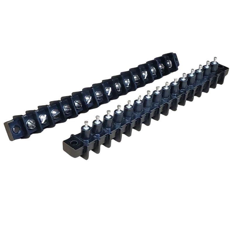 CFT-15 – TERM BLOCK 15P CHMT 9.52MM SOL TURRET TYPE BLK