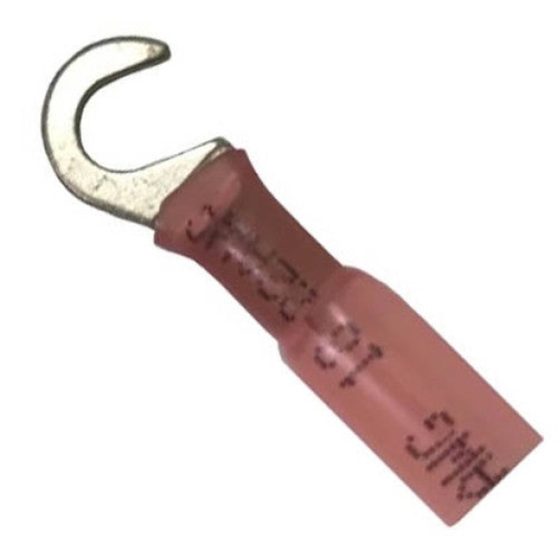 GQFC-8442-10 – HOOK TERM RED #10 22-16AWG ID:5.1MM WIDTH:8MM HEATSHRINKABL (10 pcs/pkg)