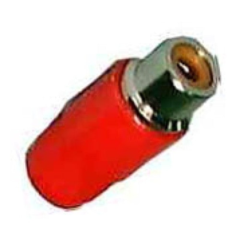 250-610 RD – RCA JACK INLINE SOL PLASTIC RED TIN (2 pcs/pkg)